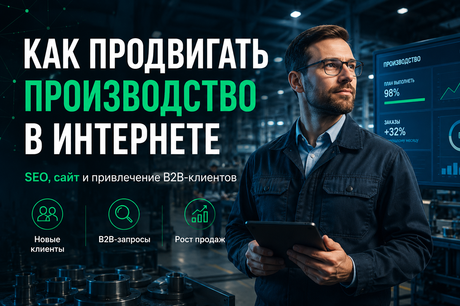 Как продвигать производство в интернете: SEO, сайт и привлечение B2B-клиентов