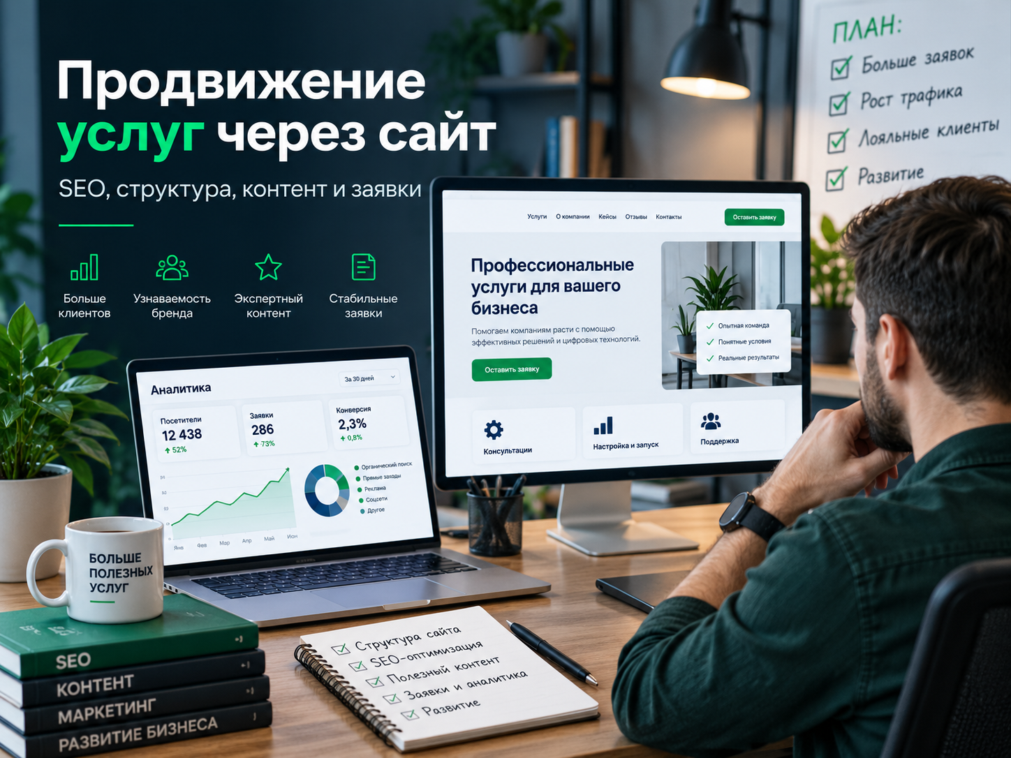 Как продвигать услуги в интернете: откуда новому сайту взять первый трафик