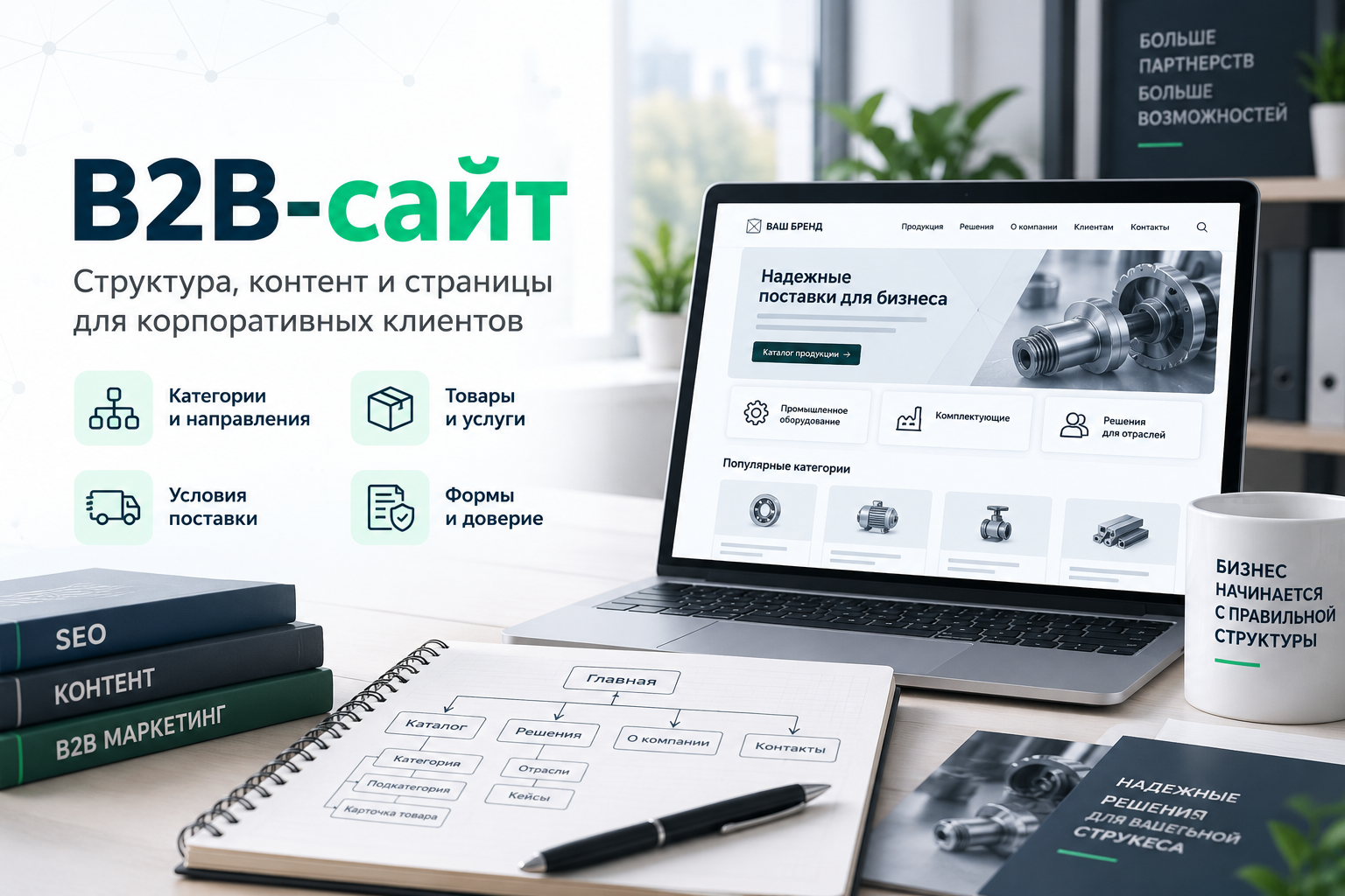 Сайт для B2B: структура, контент и страницы для корпоративных клиентов