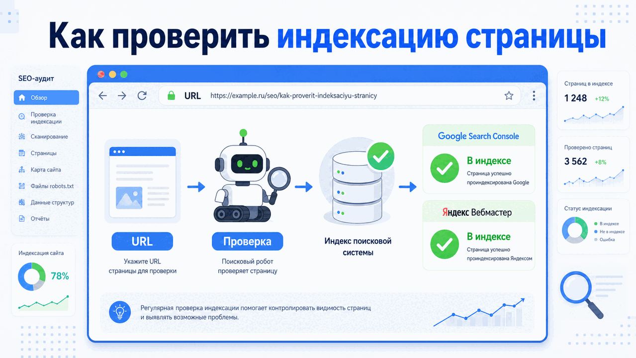 Как проверить индексацию страницы сайта в Яндексе и Google