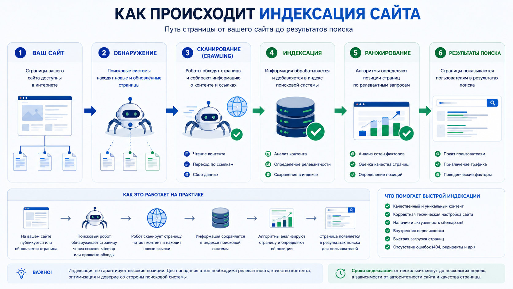 Индексация сайта: что это такое простыми словами и как ускорить индексацию в Яндексе и Google