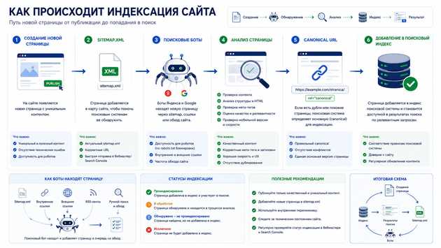 Процесс индексации сайта