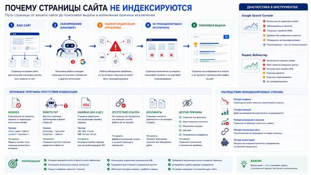 Почему страницы сайта не индексируются