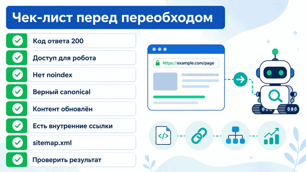 Чек-лист перед отправкой URL