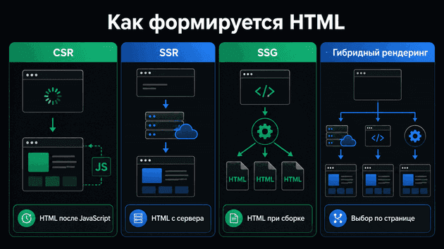 Как формируется HTML