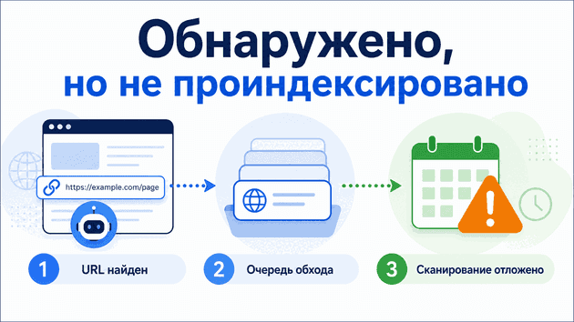 Обнаружено, но не проиндексировано в Google