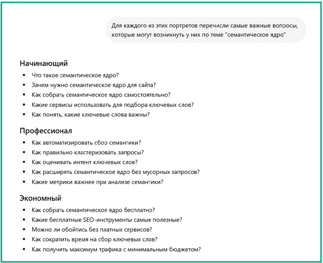 важные вопросы