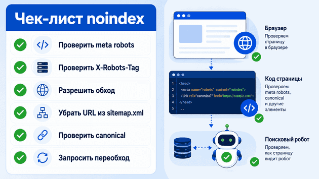 Чек-лист проверки noindex