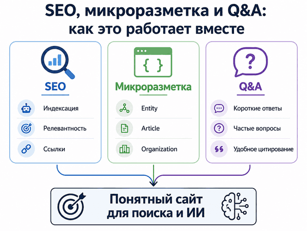 SEO, микроразметка и вопросы и ответы для видимости сайта в ИИ